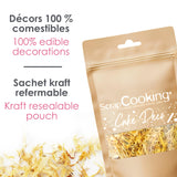ScrapCooking – Getrocknete Ringelblumen 3,5 g – Essbare Blumen – Lebensmitteldekorationen zum Backen – Für Desserts, Kuchen, Torten, Muffins – Weihnachten, Frühling, Geburtstag – Goldgelb – 7471