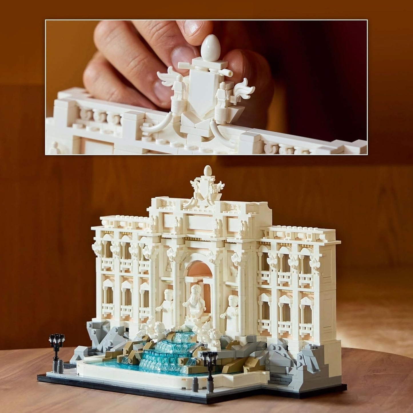 LEGO Architecture Trevi-Brunnen – Modell eines Wahrzeichens in Rom mit Minifiguren-Skulpturen – Sammelstück für Büro und Wohnzimmer – Geschenk für Erwachsene und Architekturliebhaber 21062 Bausets Besuchen Sie den LEGO-Store