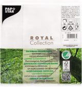 Papstar, 50 Servietten „ROYAL Collection“ 1/4-Falz 48 cm x 48 cm weiß, #11577