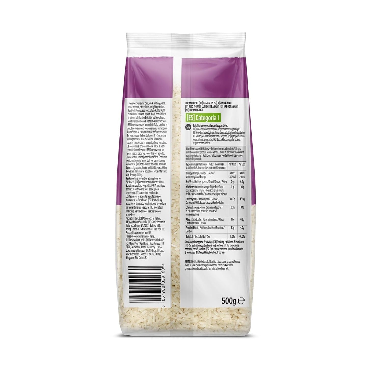 Basmatireis von Amazon, 500g
