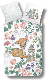 Kinderbettwäsche für Mädchen und Jungen, Cartoon, 100 % Baumwolle. Bettwäsche – Kinder Naty Shop Bambi Klopfer