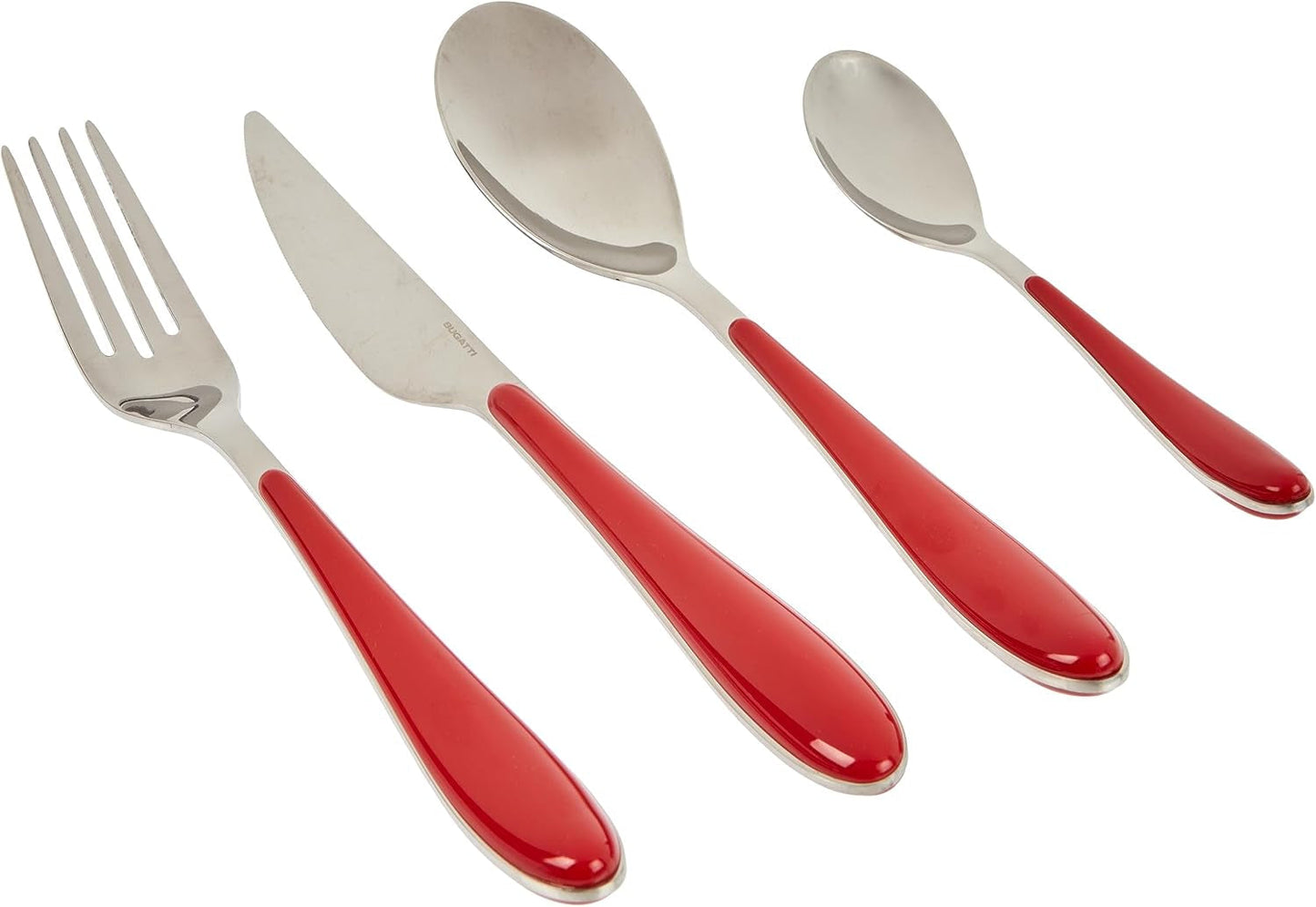 Bugatti Gioia Besteckset, 24-teilig, rot Kitchen Naty Shop
