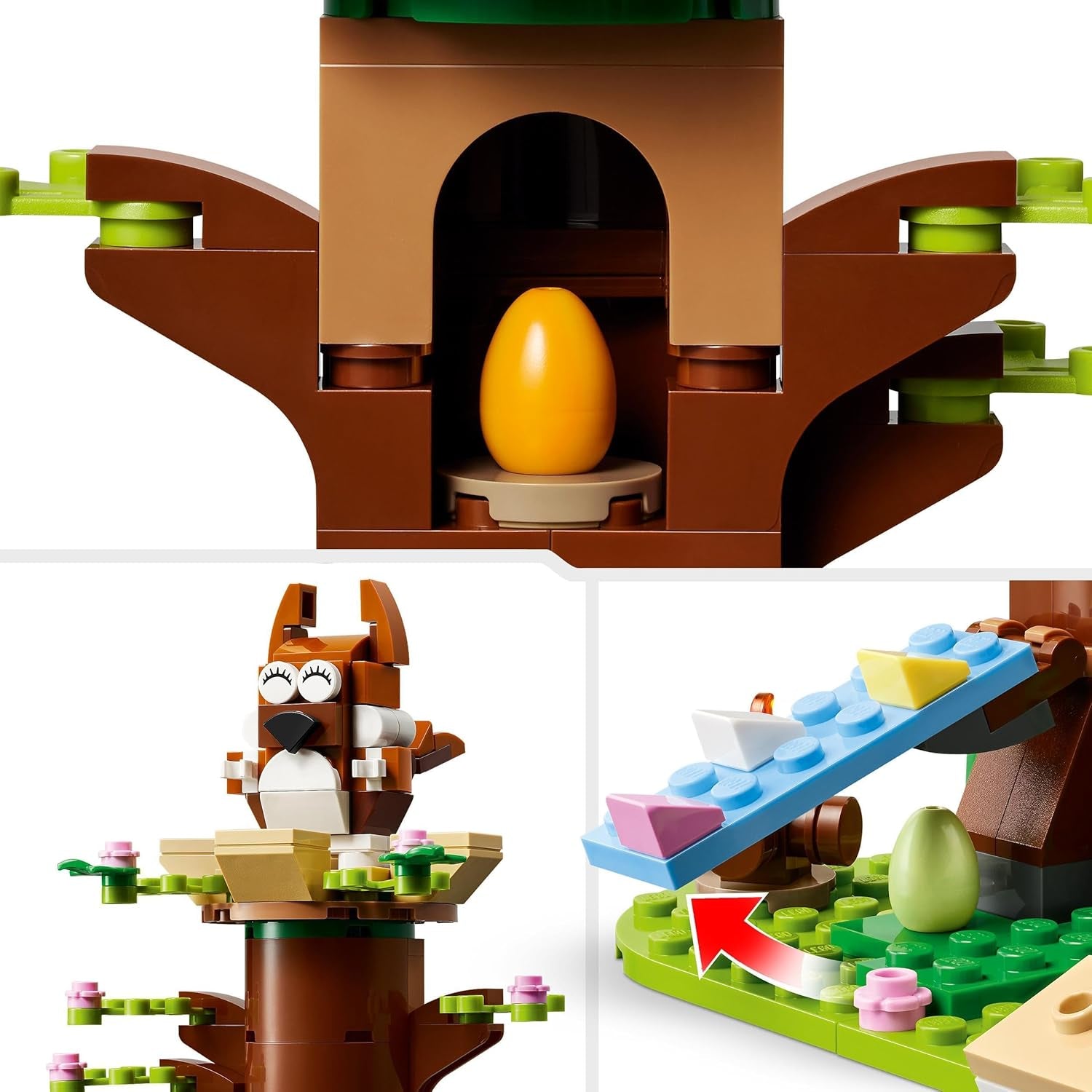 LEGO Frühlings-Tierspielplatz, Vogel- und Eichhörnchen-Bauset, Baumhaus-Spielset für Kinder, Geschenkidee für 8-jährige Jungen und Mädchen, Tierset, Tierfiguren-Spielzeug 40709 Bausets Beuche den LEGO-Store