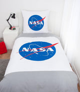 NASA-Bettwäscheset, Baumwolle/verstärkt, grau/weiß Bettwäsche – Kinder Naty Shop