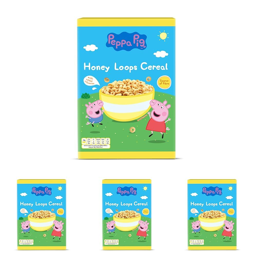 Hot Wheels Honey Loops Knuspriges Vollkorn-Frühstückscerealien mit zusätzlichen Vitaminen, 1 Packung (1 x 375 g)
