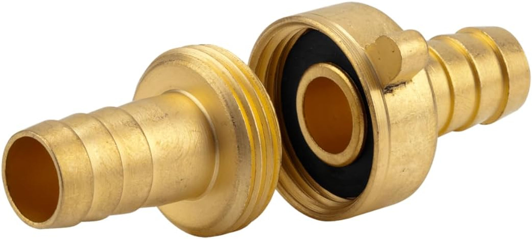 Gardena Messing-Schlaucharmatur, 3-teilig: Schlauchverlängerungsarmatur, 26,5 mm (G 3/4 Zoll) Gewinde, für 13 mm (1/2 Zoll) Schläuche (7151-20)
