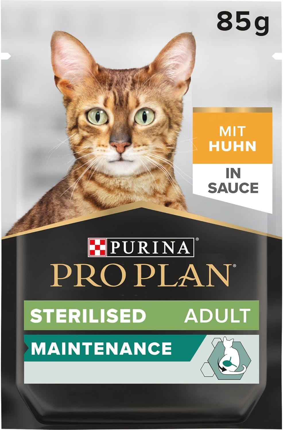 Pro Plan sterilisiertes Nassfutter für ausgewachsene Katzen mit Küken, 26er Packung (26 x 85g)