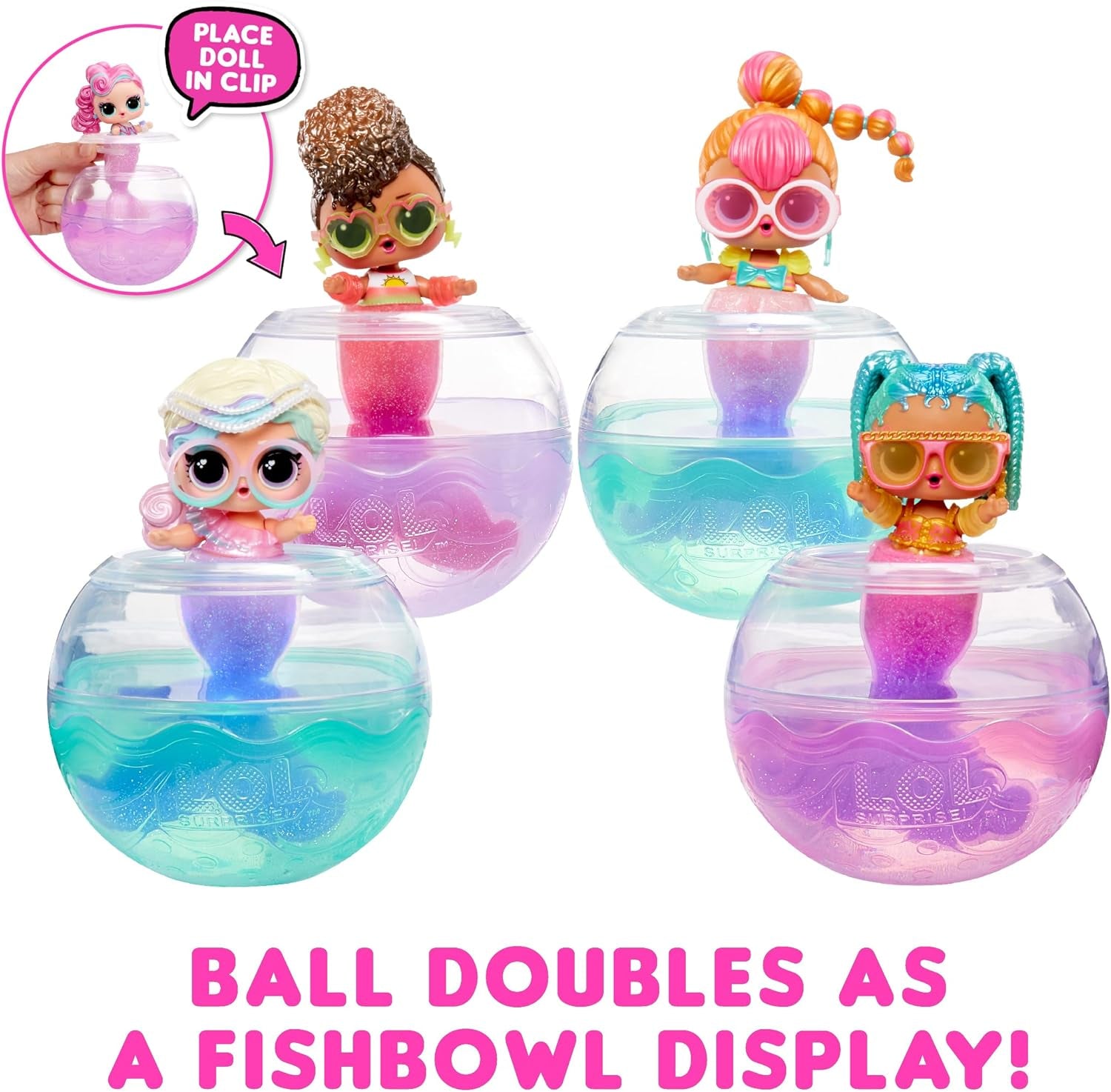 L.O.L. Überraschung! Mermaids Tots – Modische Minipuppen mit farbwechselnden Schwänzen – Geeignet für Sammler, Mädchen und Jungen ab 4 Jahren Naty Shop Dolls