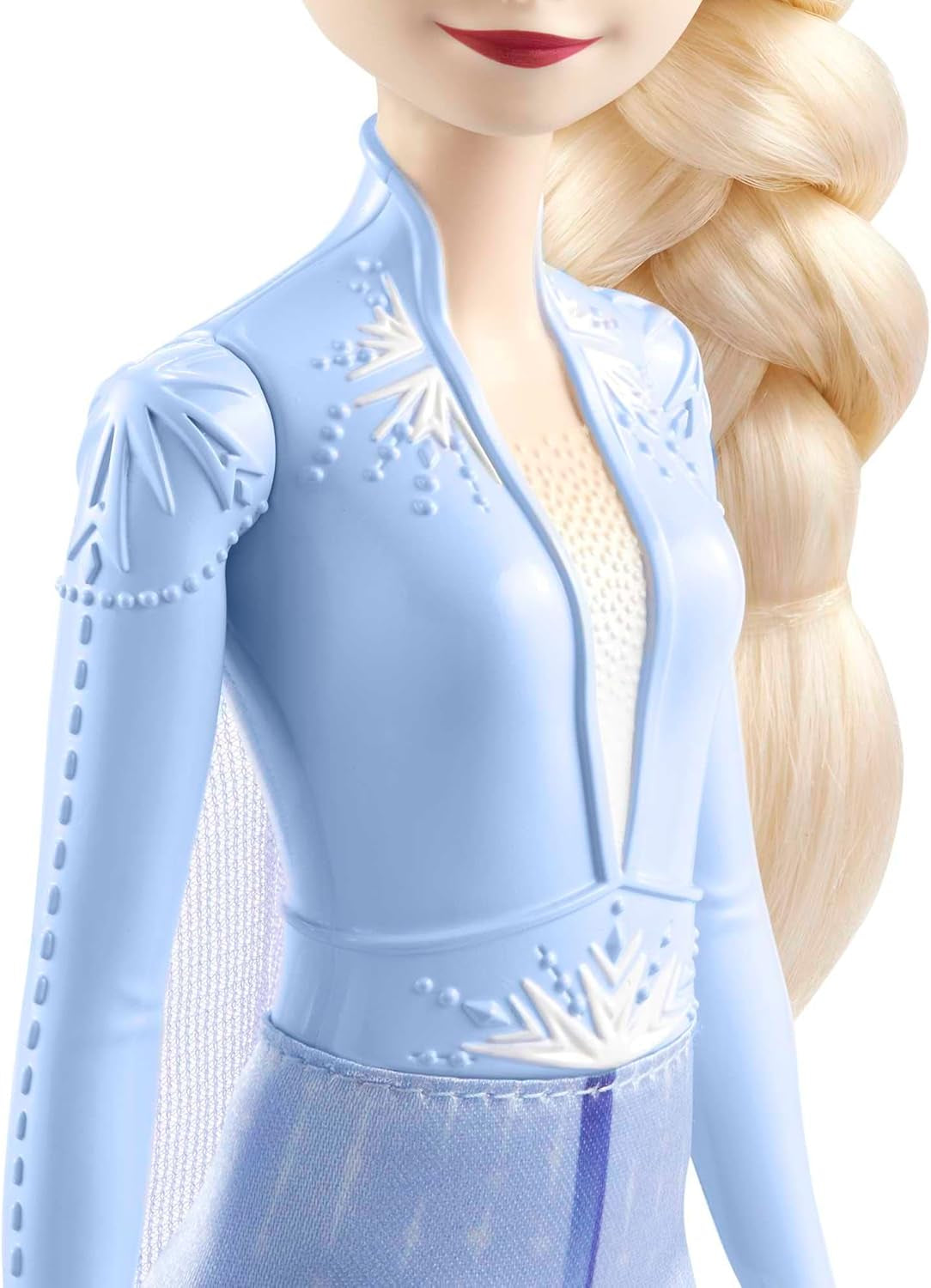Mattel Disney-Prinzessin Elsa-Puppe, Eiskönigin-Puppe im Reiseanzug, gekämmte blonde Haare, Mobile, ausziehbarer Rock und Stiefel, Disney-Geschenke, Spielzeug für 3 Jahre, HLW48 Naty Shop-Puppen