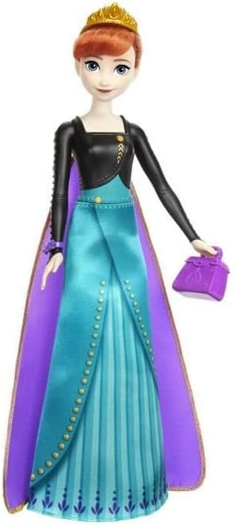 Mattel Disney Die Eiskönigin Anna Modepuppen-Set, Spin & Reveal mit 11 Überraschungen, darunter 5 Zubehörteile, 5 Aufkleber und eine Spielszene, inspiriert vom Disney-Film HXD27 Naty Shop Dolls