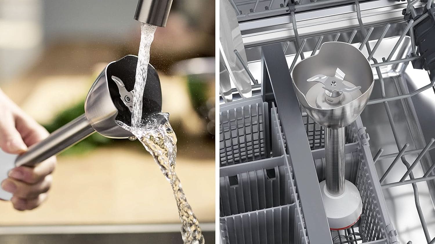 , Stabmixer, Ergomaster Serie 4, 800-Watt-Motor, Geschwindigkeitsregler, Quattroblade Kitchen Naty Shop