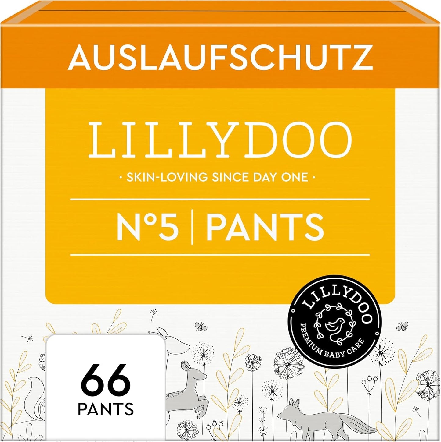 LILLYDOO hautfreundliche Hosen, Größe 5 (12–17 kg), Monatsbox (105 Stück)