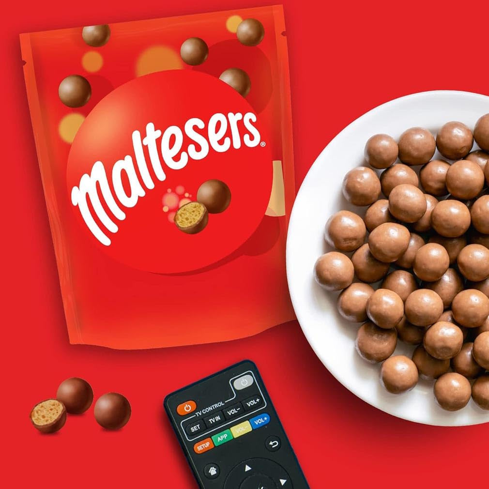 Maltesers Schokoladenkugeln mit knusprigem und leichtem Kern, luftiger Schokoladensnack, 1 Packung (1 x 175 g)