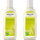 WELEDA Bio-Hirse Pflegeshampoo, sanfte Reinigung, 190 ml Dusche und Bad Naty Shop 2 x 190 ml Pflegeshampoo