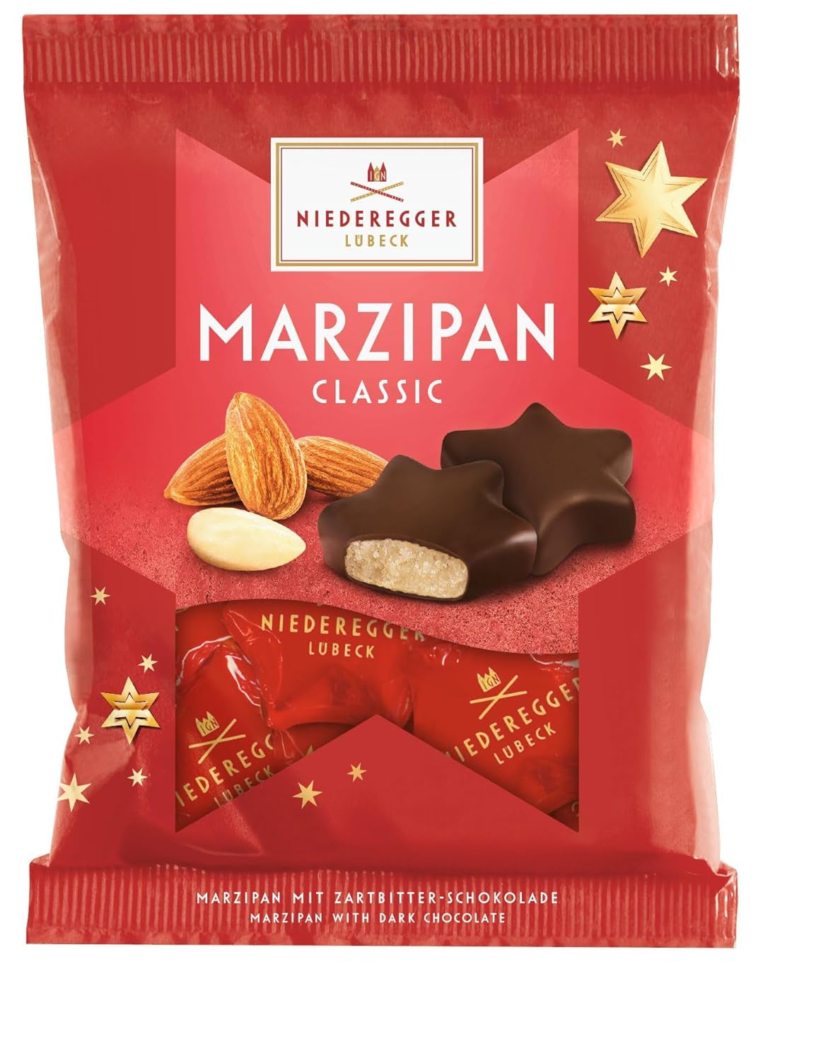 Niederegger Marzipansterne im Beutel 87g