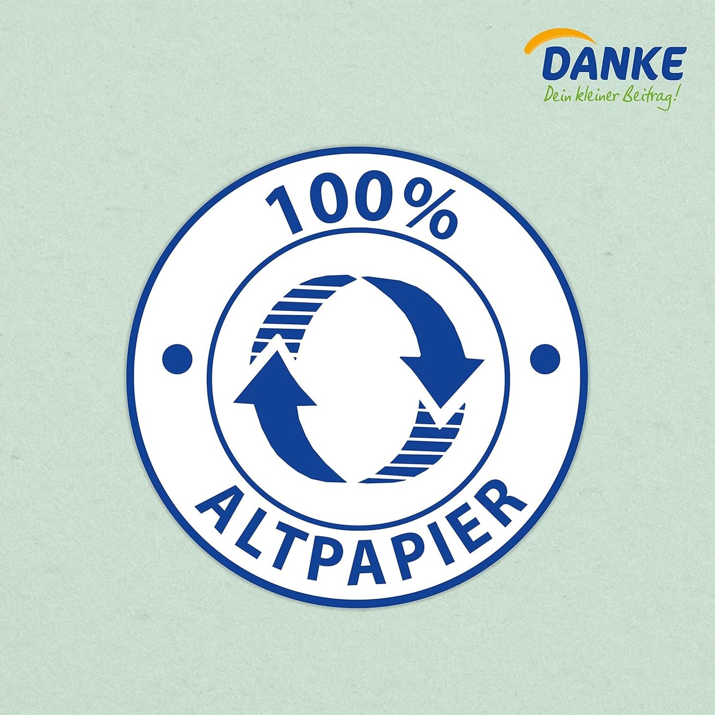 Toilettenpapier Danke 56 Stück, Rollen 7X8, 3 Lagen