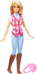 Barbie Malibu-Puppe und Zubehör aus Barbie Mysteries: The Secret Horse Adventure, einschließlich Modepuppe, abnehmbarem Reitoutfit und Helm, HXJ38