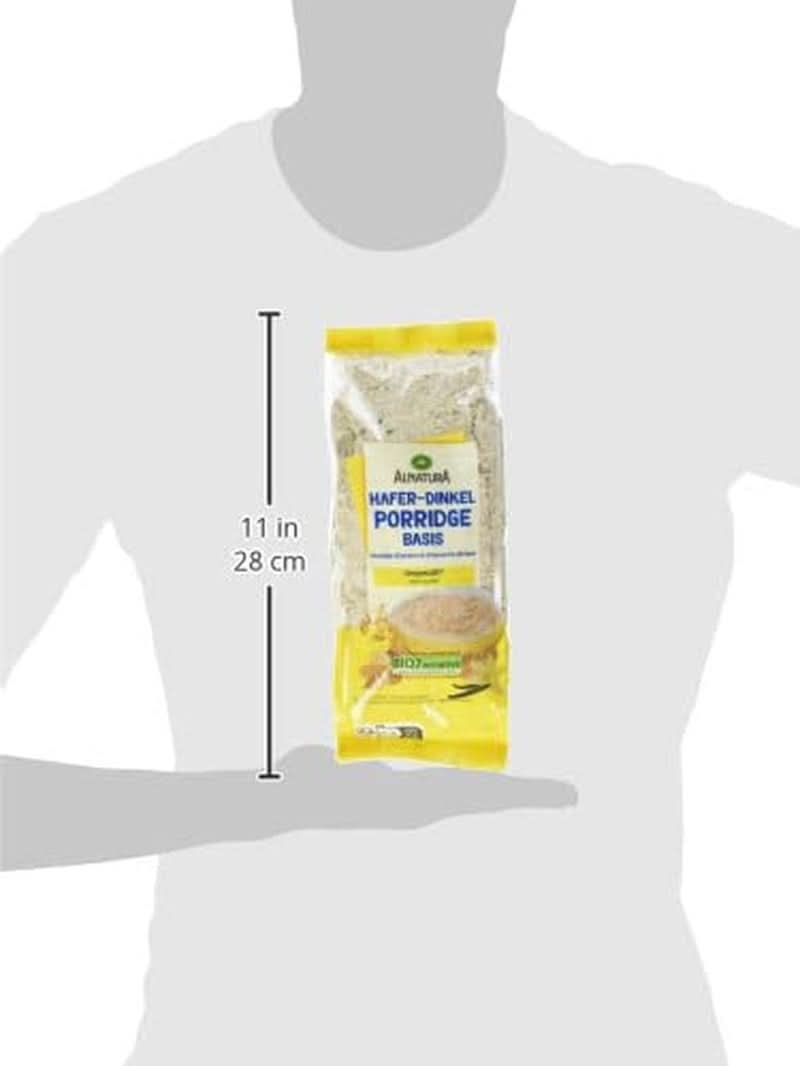 Bio-Hafer- und Dinkelbasis für PORRIDGE, 500 Gramm Naty Shop Cereals