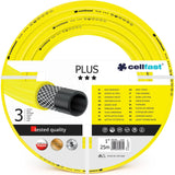 CELLFAST Gartenschlauch 3,4 Zoll 3-lagiger Wasserschlauch Garten Flexibler Bewässerungsschlauch mit langlebiger Drahtverstärkung UV-beständig Anti-Algen 25 Bar 50 Meter und mehr