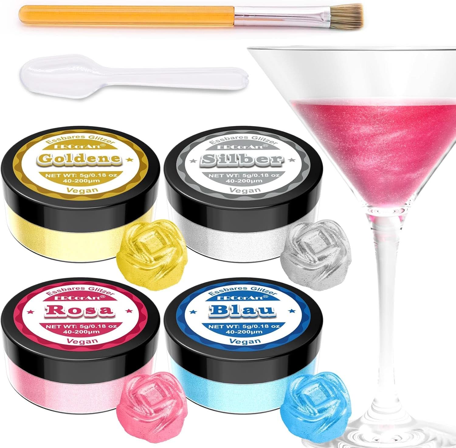 Essbarer Glitzer, 5 Gramm Glitter Nati Shop