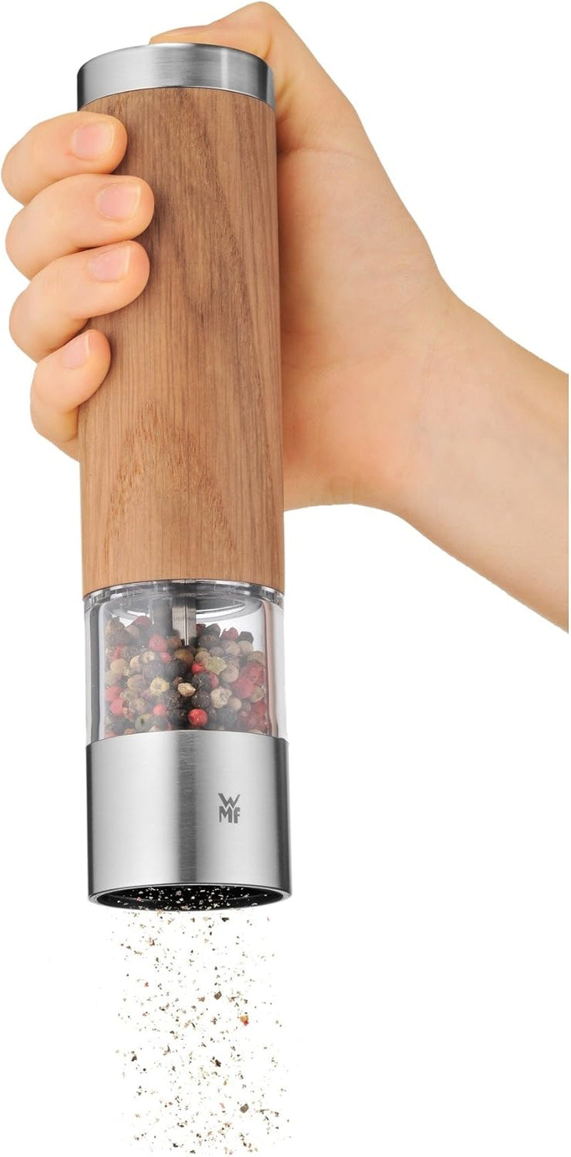 WMF Ceramill Oakwood Cromargan-Set, elektrische Mühle und Gourmet For The Kitchen Schüsselset 4-teilig, Mühlen und Hobel, Naty Shop