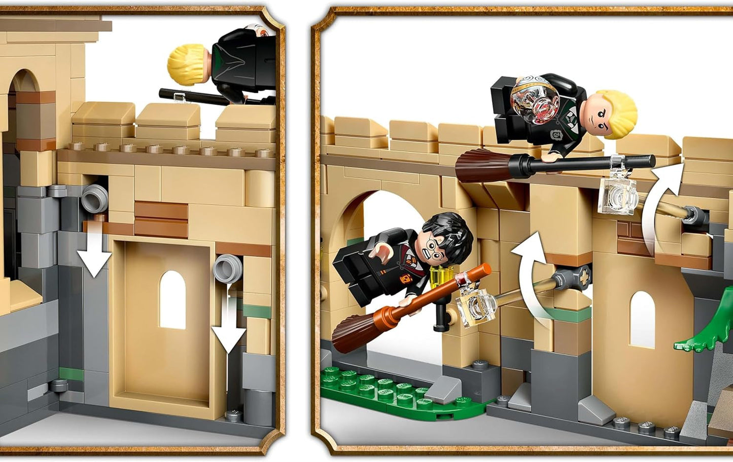 Schloss Hogwarts LEGO Harry Potter: Flugstunden-Abenteuerspielset mit 6 Minifiguren zum Sammeln, darunter Draco Malfoy und Professor McGonagall Rollenspielset für Jungen und Mädchen ab 9 Jahren 76447 Bausets Besuchen Sie den LEGO-Store