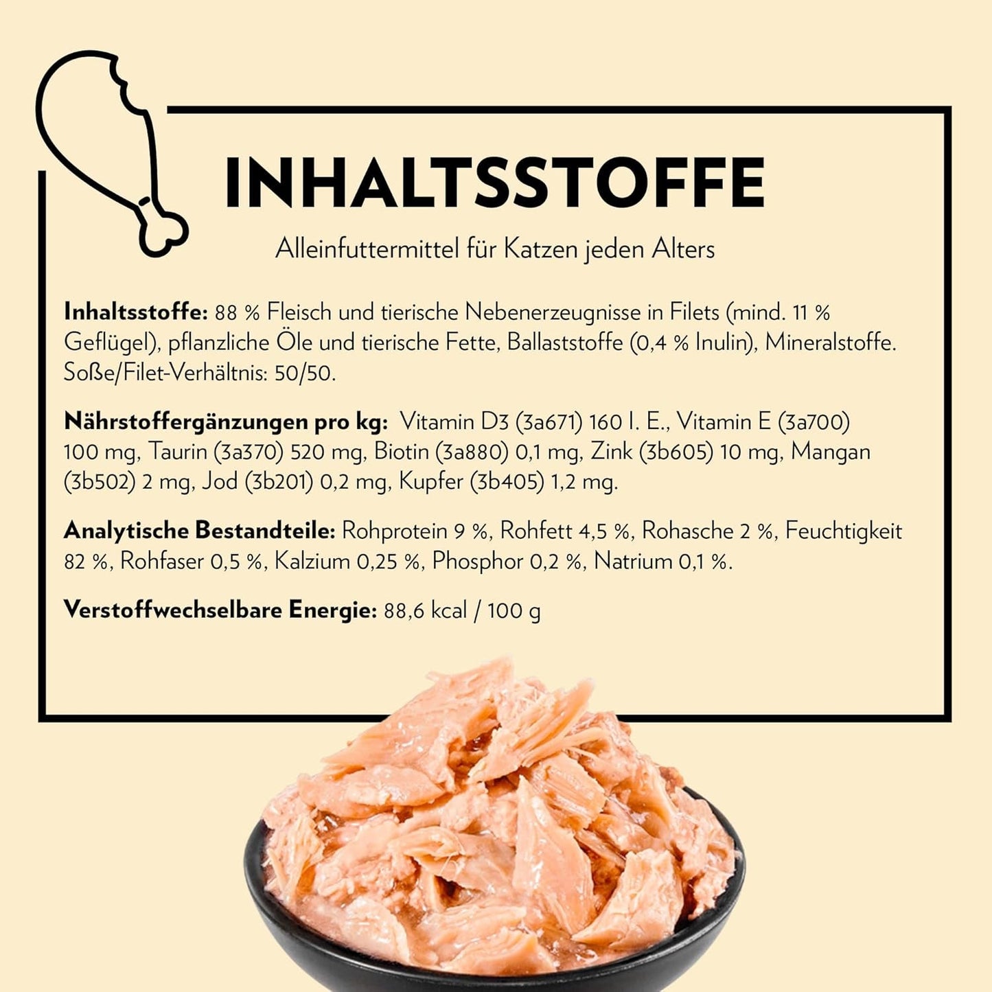 PrimaCat - Klassisches Nassfutter für Katzen, Vogelgeschmack in Soße, 28 x 85 g