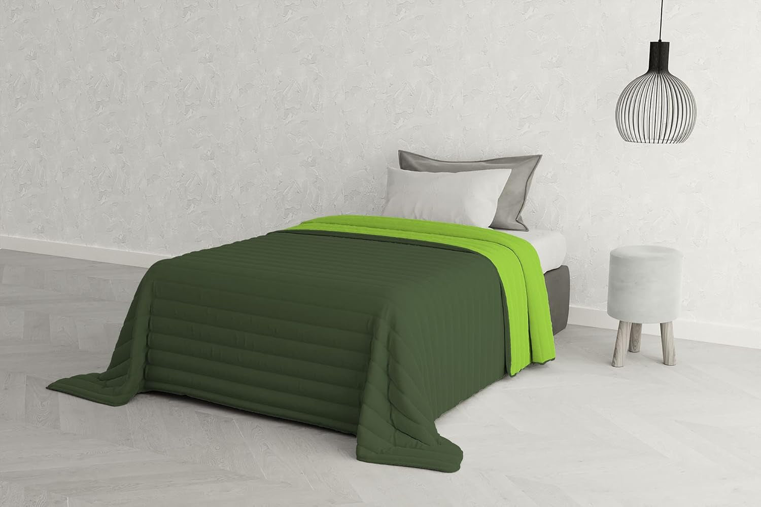 Italienische Bettwäsche Estivo Einzelbett, Leinen, Aqua, 170 x 270 cm Bettdecken und Steppdecken Naty Shop Greetings 170 x 270 cm