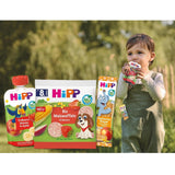 HiPP Bio Quetschie Mango-Banane im Apfel mit Karotte (8 x 100g), 1 Jahr gereift, Frucht- und Gemüsepüree, ohne Zuckerzusatz, vegan, in bester Bio-Qualität