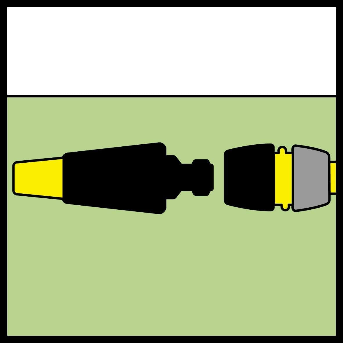 Kärcher Schlauchkupplung 2.645-194.0 (Universal Plus, mit Aqua Stop) schwarz, klein