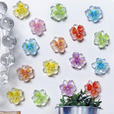 50 Stück 3D Blume Nagel Charms Nägel Zubehör Nageldesign Glitzersteine ​​​​Nailart Strasssteine ​​​​Flower Nail Charms Luminous Flower Nail Art Charms Bunte Blumen Deko Nagel Steinchen Flowers Nail Rhinestones