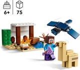 LEGO Minecraft Steve's Desert Expedition, Videospielset für Jungen und Mädchen, Biom mit Steve, Haus, Figuren und Kamelspielzeug, Gamer-Geschenk für Kinder ab 6 Jahren 21251 Bausets Besuchen Sie den LEGO-Store
