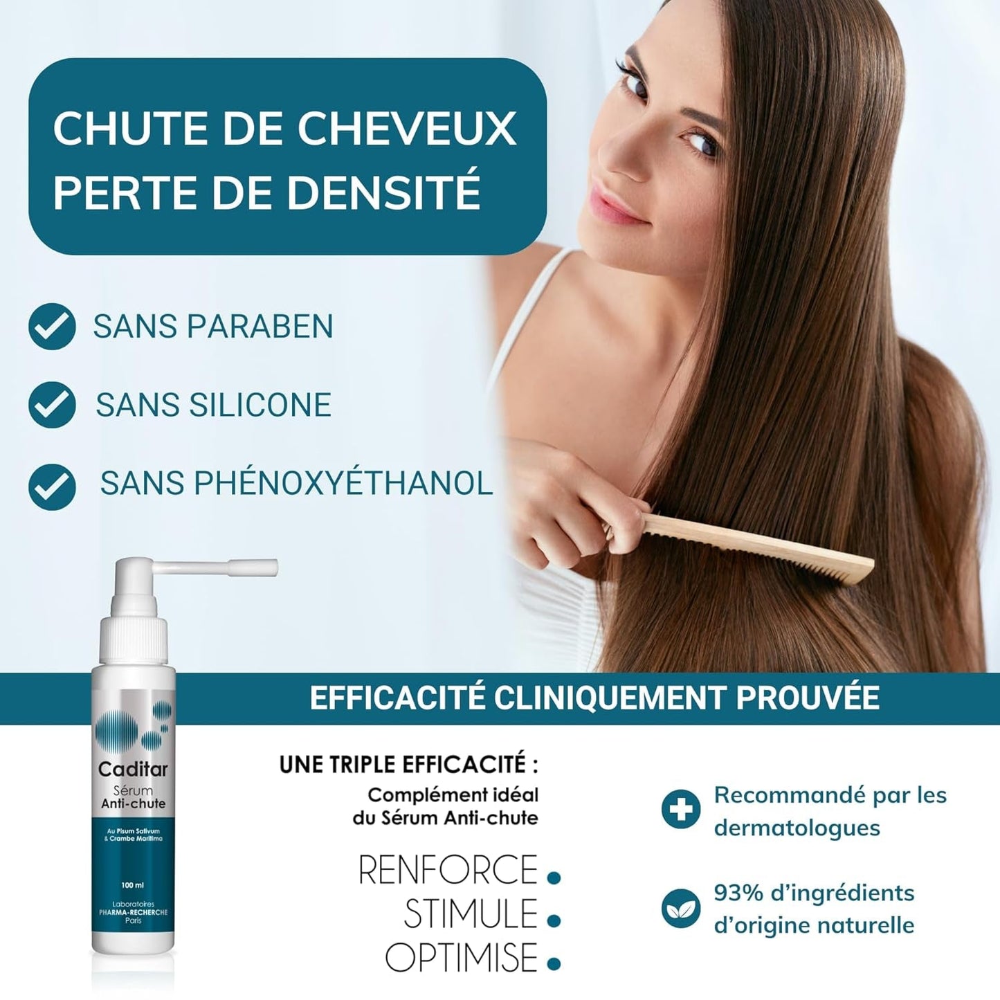 Caditar Serum gegen Haarausfall, 100 ml Haarpflege Naty Shop