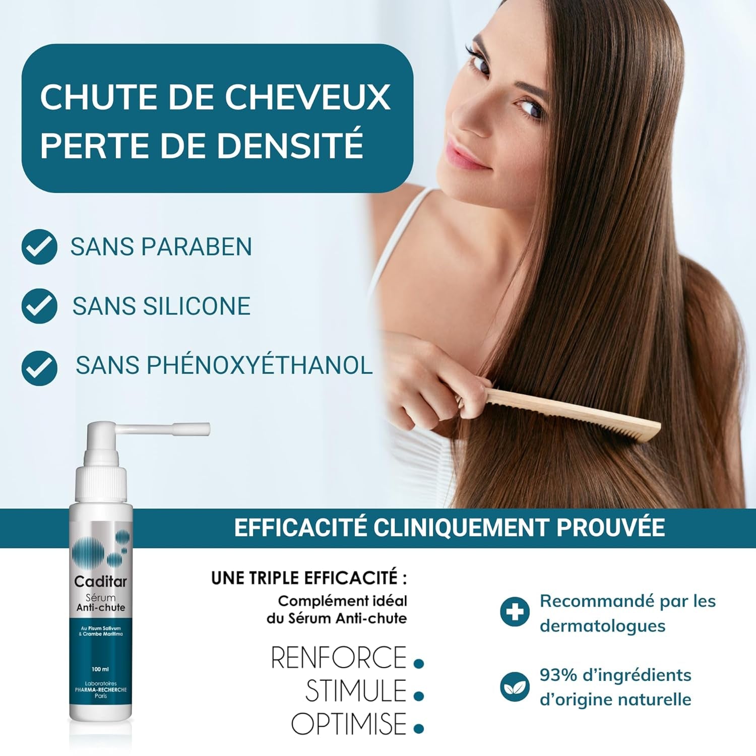 Caditar Serum gegen Haarausfall, 100 ml Haarpflege Naty Shop