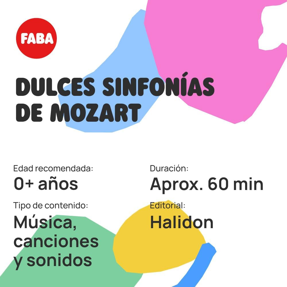 Klangfigur – süße Mozart-Symphonie – Lieder – Spielzeug, Lerninhalt, Spanisch, Kinder ab 0 Jahren, mehrfarbig, FFL30003 Bebe Naty Shop-Spielzeug