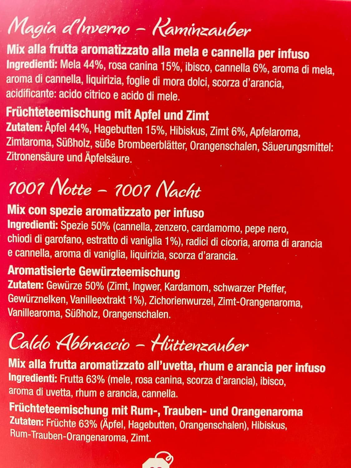 Pompadour 1913 Winter Collection Sortiment entkoffeinierter Früchte- und Kräutertees – 1 x 30 Teebeutel (82,5 Gramm)