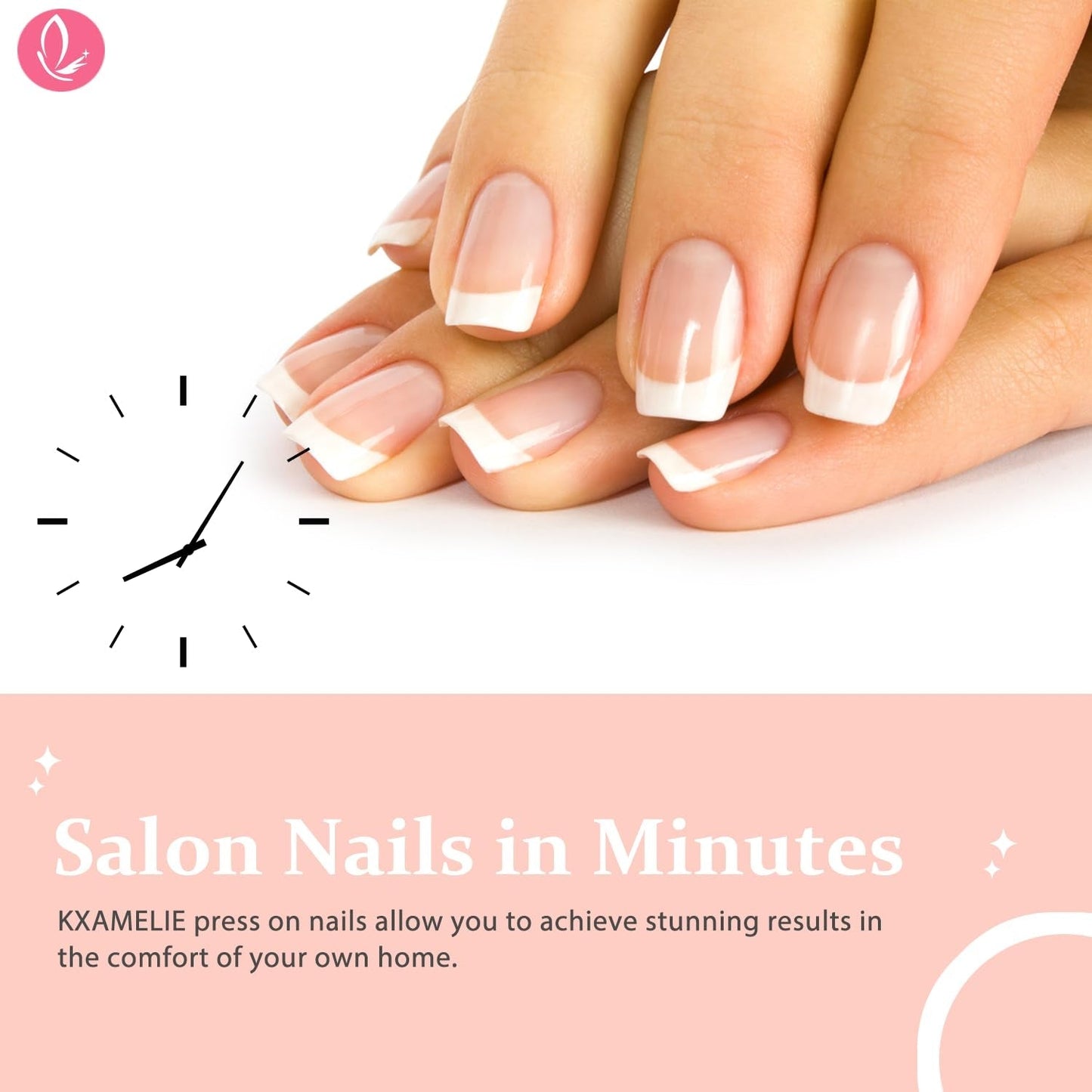 Lange French Tips Gold Glitzer Kleber auf langen quadratischen Nägeln Glitzer French Tip Falsche Nägel Set Quadratische künstliche Nägel für Frauen 24 Stück