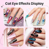 SUPWEE 5-in-1-Nagelmagnet-Werkzeug, rosa Katzenaugen-Magnet für Nägel, Multifunktions-Magnetstift, DIY Magic 3D-Magnetstift-Set, Nagelkunst-Magnetstift für Nagelkunst, Diy-Zubehör