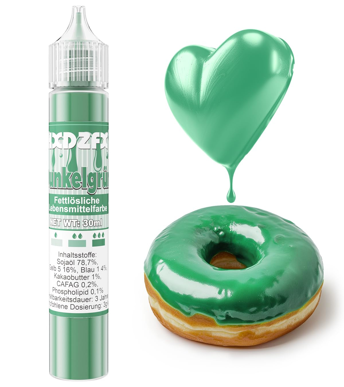 Fettlösliche Lebensmittelfarbe – 30 ml konzentrierte Lebensmittelfarbe auf Ölbasis für Schokolade, Lebensmittelfarben-Set für Kuchendekoration, Fondant, Buttercreme, Backen, Basteln (Marineblau)