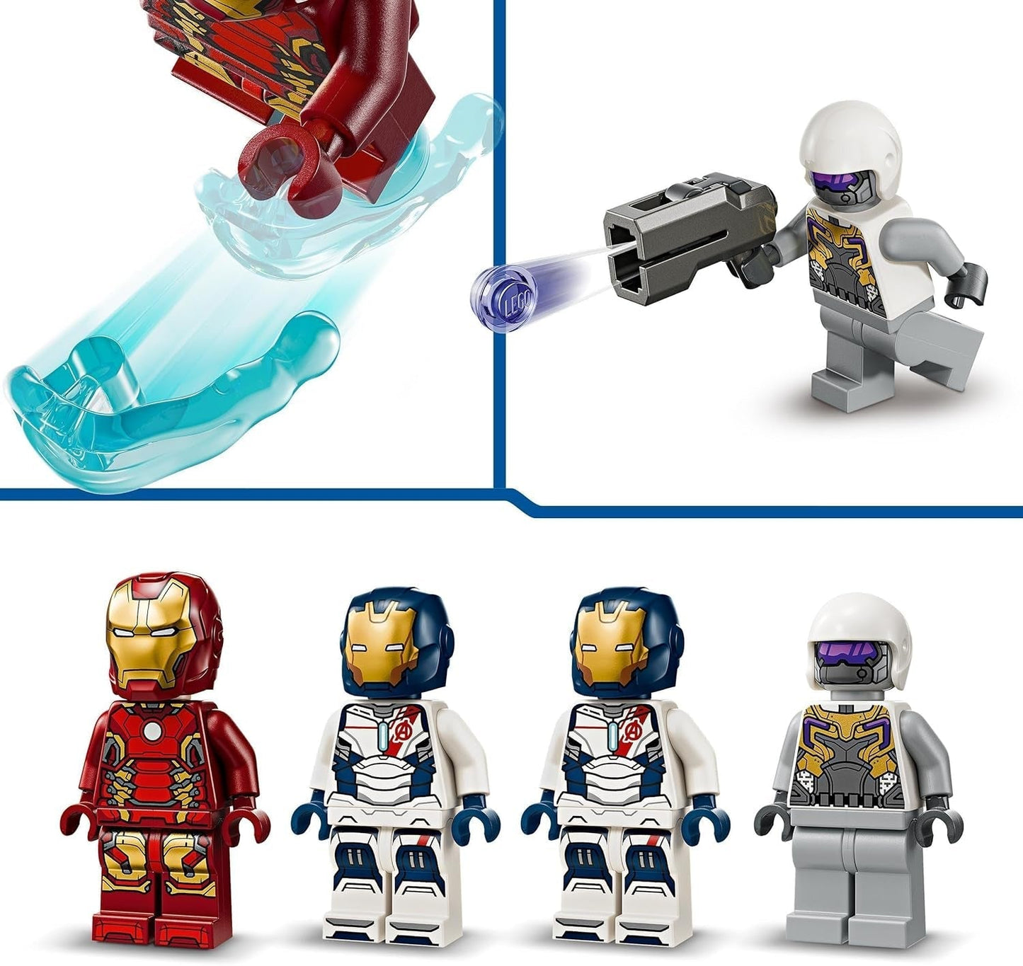 LEGO Marvel Iron Man & Iron Legion Vs. Hydra-Soldat, Avengers-Bauspielzeug, kreatives Spielset für Kinder und Superhelden-Fans, Geschenk für Jungen und Mädchen ab 6 Jahren. 76288 Bausets. Besuchen Sie den LEGO-Store