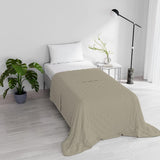 Italienische Bettwäsche CHIC Sommerdecke, Mikrofaser, EINZELN 170X250Cm, braun Tagesdecken und Steppdecken Naty Shop
