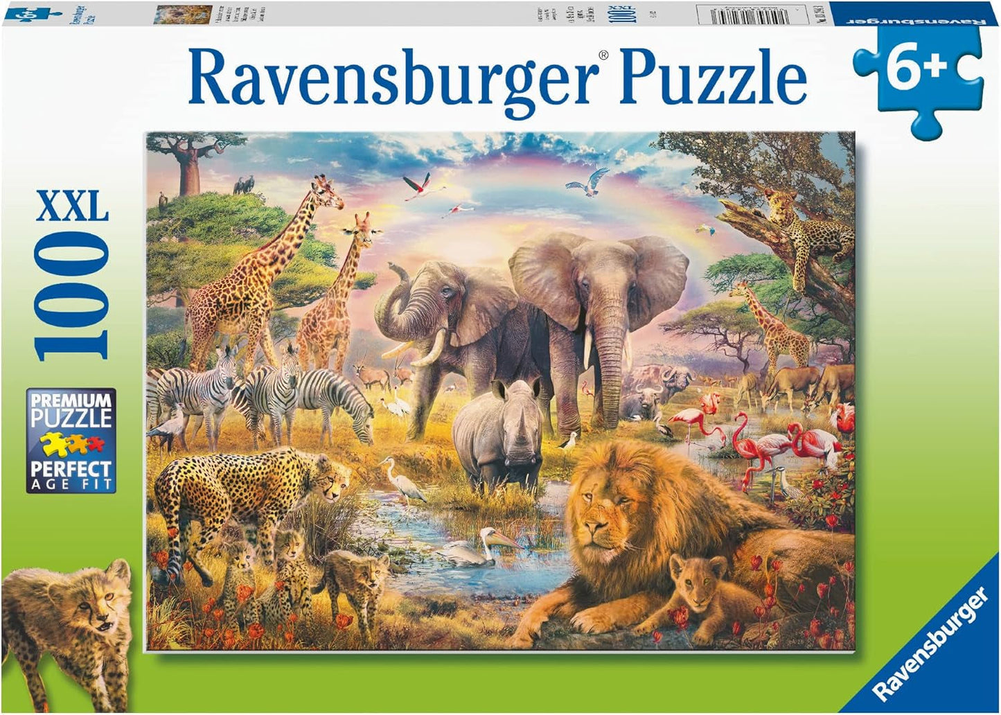 Ravensburger Kinderpuzzle – Afrikanische Savanne – 100-teiliges Puzzle für Kinder ab 6 Jahren. Puzzle Naty Shop Standardtitel
