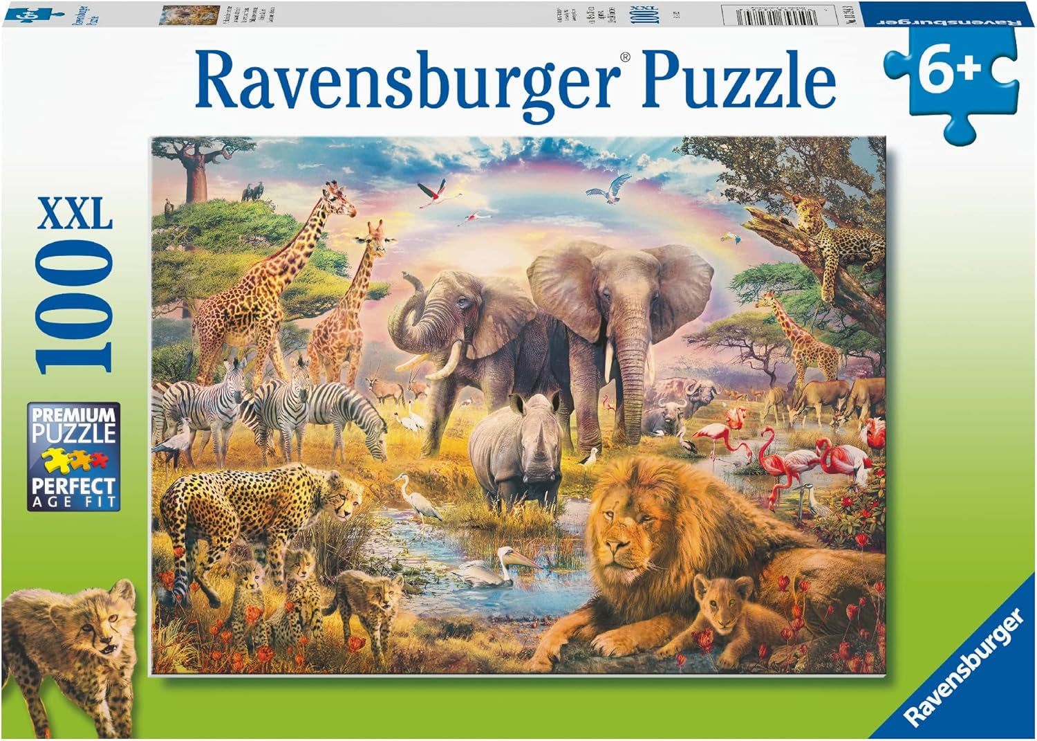 Ravensburger Kinderpuzzle – Afrikanische Savanne – 100-teiliges Puzzle für Kinder ab 6 Jahren. Puzzle Naty Shop Standardtitel