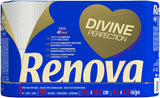 Renova Renova Divine Perfection Toilettenpapier, 42 Rollen, Premium-Toilettenpapier, 4-lagig, ultraweich, extra stark, dick, weich und saugfähig, FSC-zertifiziertes Papier, 4400 g