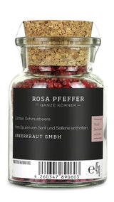 Ankerkraut, rosa Pfeffer (Schinus Berry), rosa Beeren, perfekt für Gin und Tonic, 45 Gramm Condimente Naty Shop