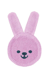 MAM Kaninchen-Beißring, Mikrofaser-Mundpflegehandschuh, 0+ Monate, Rosa