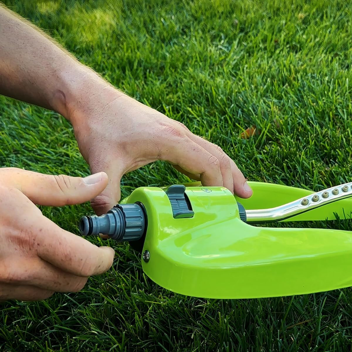 Schnellanschluss-Gartenschlauchset, 1/2 Zoll x 50 Fuß, langlebig, leicht, trinkbar – hfzg12050qn