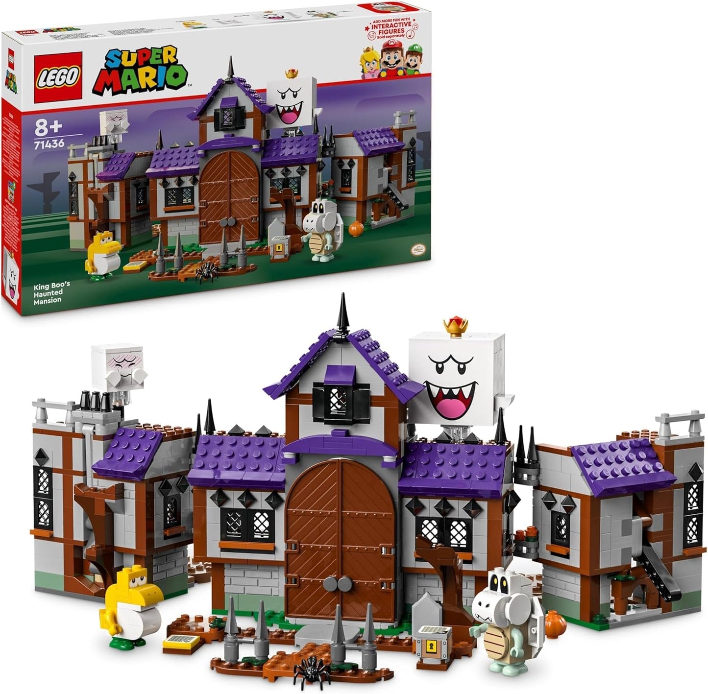 LEGO Super Mario King Buu Huus Spukhaus, Spukhaus für Kinder, Nintendo-Sammelset mit Baby Yoshi, Geschenk für Jungen, Mädchen und Gamer ab 8 Jahren, 71436 Bausets. Besuchen Sie den LEGO-Store Default Title