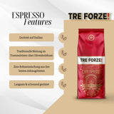 Espresso Caffè – Espressobohnen – traditionell über Olivenholzfeuer geröstet, handgefertigt in Sizilien – Premium-Kaffeebohnen 250 g für Kaffeevollautomaten und Siebträgermaschinen