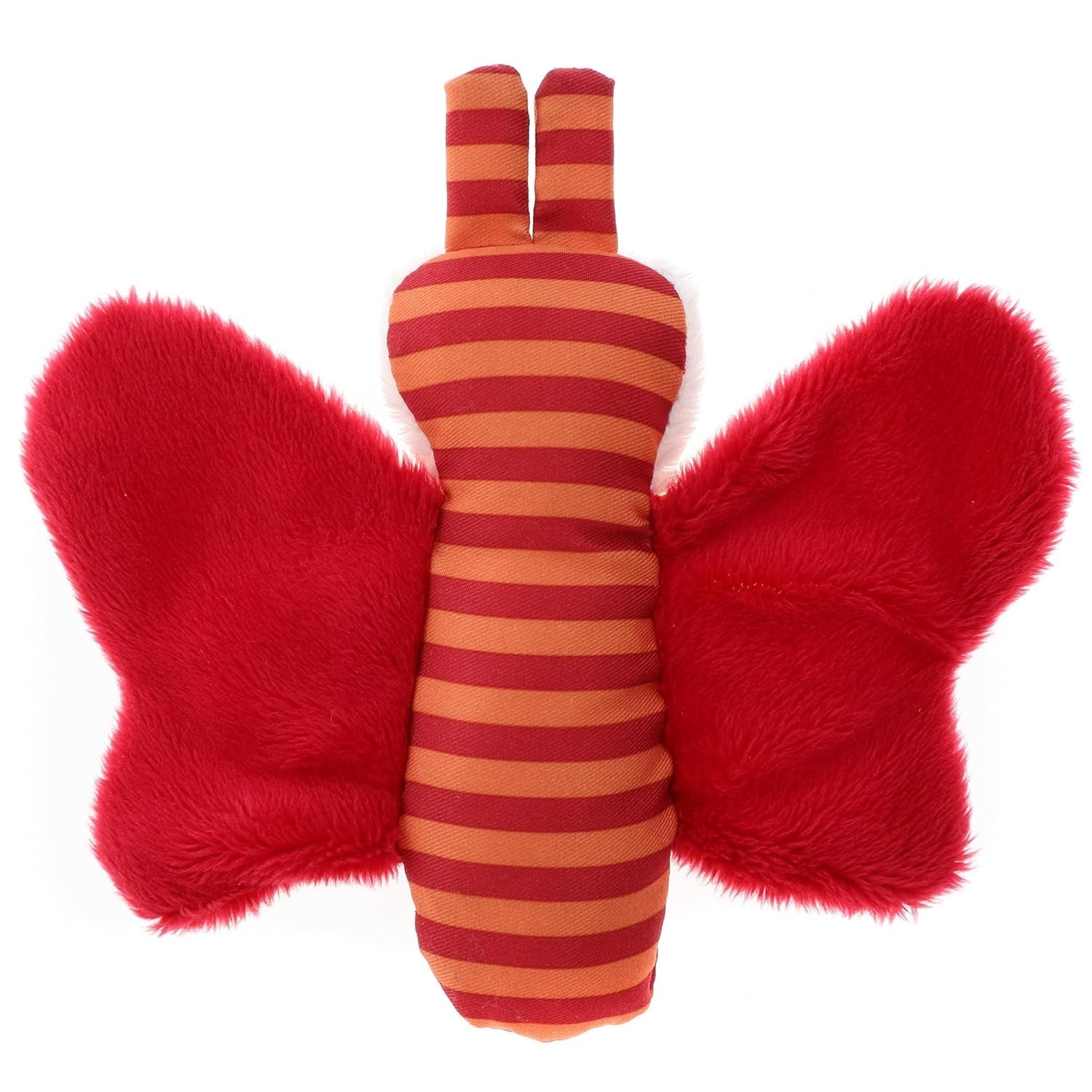 41174 Klapperschlange, rote Sterne, Babyspielzeug für Mädchen und Jungen, empfohlen ab der Geburt, braun & 41181 Schmetterlings-Fangspielzeug, rote Sterne, Babyspielzeug für Mädchen und Jungen, empfohlen ab der Geburt orange, Bebe Naty Shop Toys